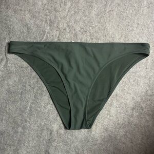 Aerie Bikini Bottom High Cut Cheeky XXL Green Sage‎ Swim Beach Swimwear NWT
